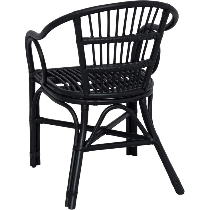 vidaXL Stapelstuhl Schwarz 58 x 60 x 81 cm Rattan 42033215 – Bild 6