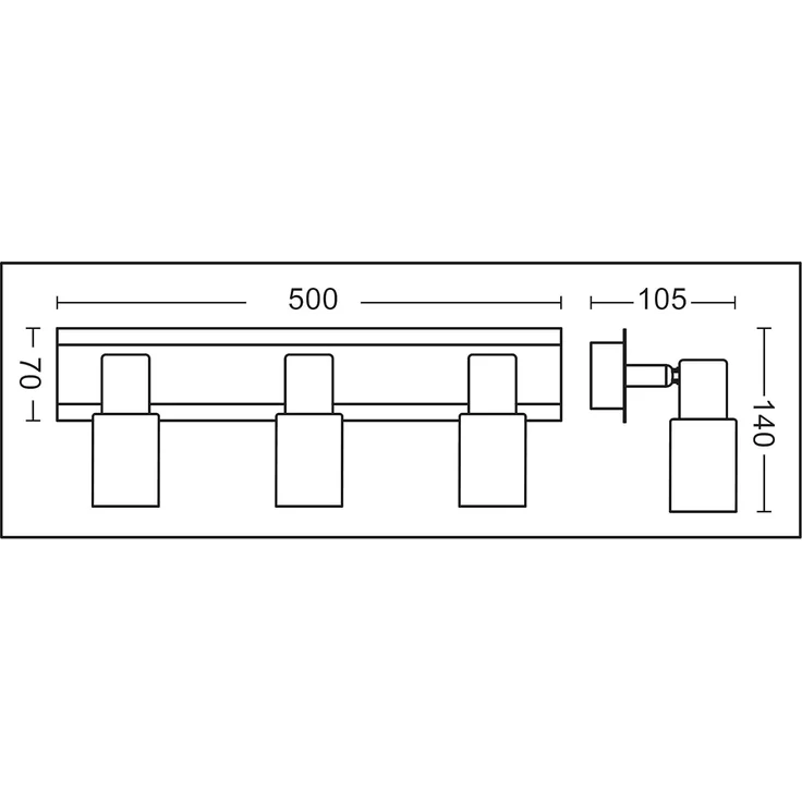 TRANGO LED Deckenstrahler, 2-flammig 2007-28 LED Deckenleuchte Chrom-Optik & Aluminium gebürstet Serie GRACE inkl. 2x G9 LED Leuchtmittel 3.000K warmweiße Lichtfarbe Badleuchte, Flurleuchte, Küchenleuchte, Schwenkbare Deckenspots, Kronleuchter – Bild 2