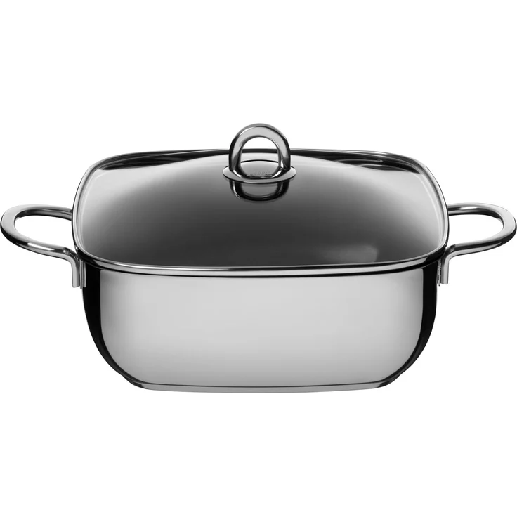 Silit 'Silit Studio' Schmorkasserolle mit Glasdeckel, Edelstahl silber, 29x29 cm – Bild 1