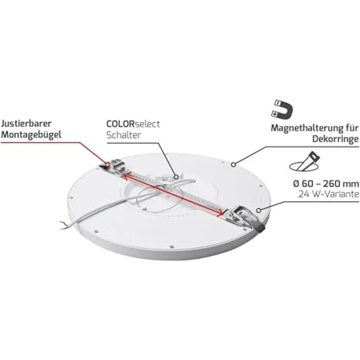 DOTLUX 4446-0FW120 LED-Downlight UNISIZEplus 12W COLORselect – Bild 4