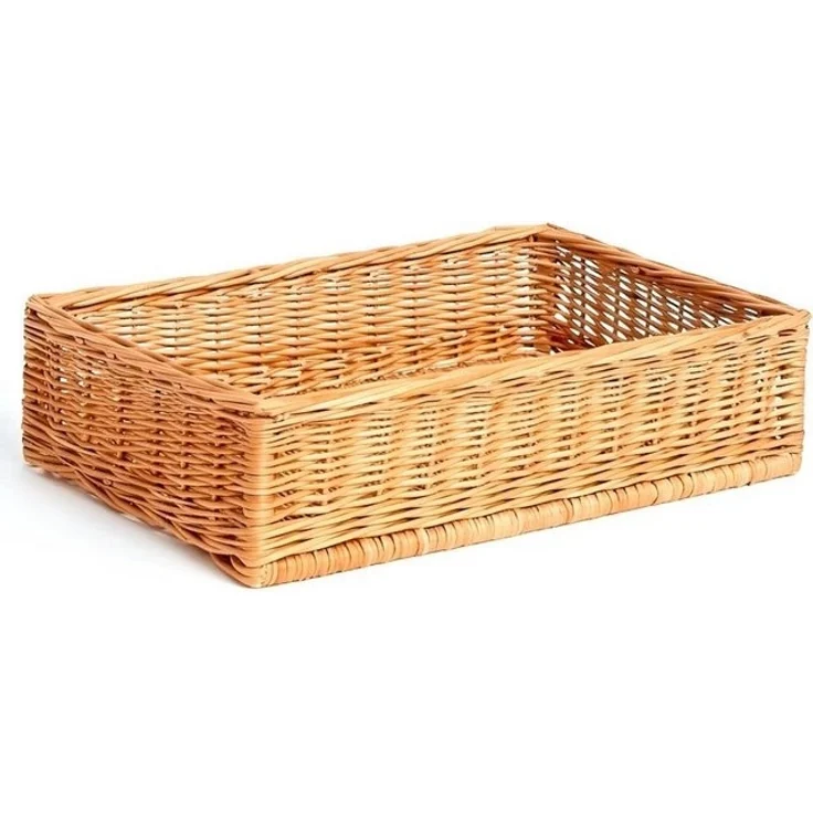 KONZEPT Brotkorb Bäckerkorb handgeflochten Regalkorb, Naturweide, 60х40 / 40х30 – Bild 4