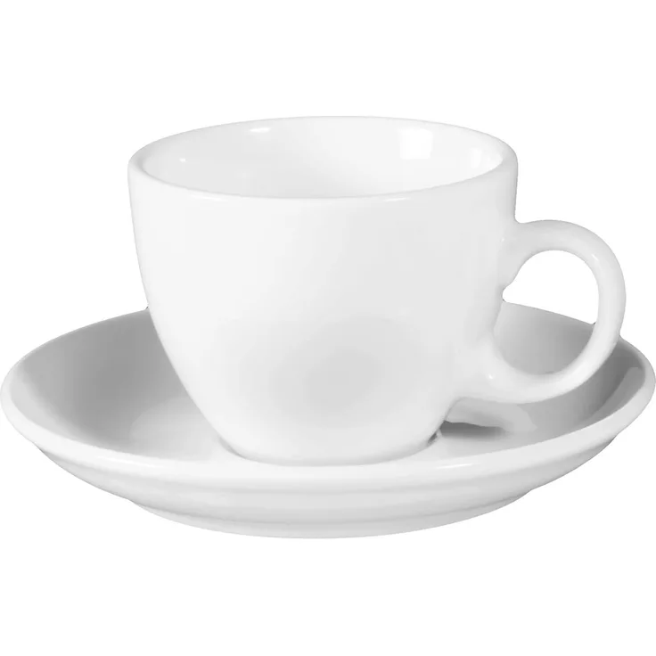 Seltmann Weiden Becher Seltmann Weiden VIP. weiß Cappuccinotasse+Untertasse 0,22 l, porzellan