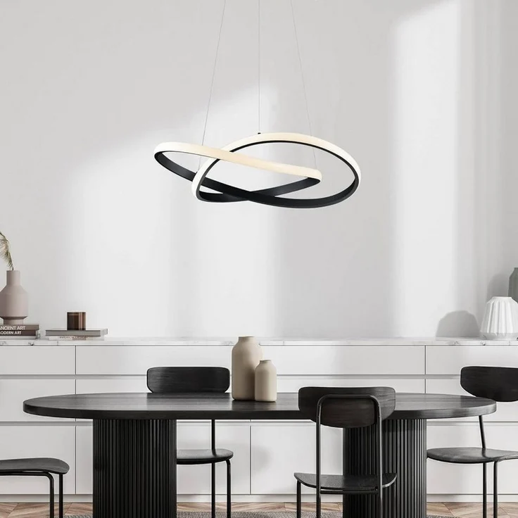 lightling LED Pendelleuchte Wibke, LED fest integriert, Warmweiß, dimmbar mit Schalter, Deckenmontage, IP20 Indoor – Bild 2