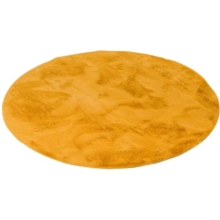 Pergamon Fellteppich Fellteppich Luxus Super Soft Plush Rund, Rund, Höhe: 25 mm – Bild 3