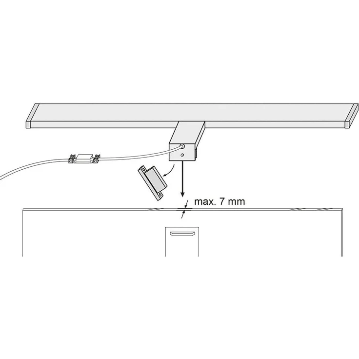SEBSON Spiegelleuchte LED Spiegelleuchte 80cm IP44 - 15W 1100lm neutralweiß 230V – Bild 2