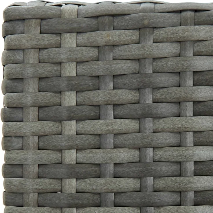 vidaXL Garten-Barhocker mit Kissen 4 Stk. Grau Poly Rattan 316671 – Bild 6