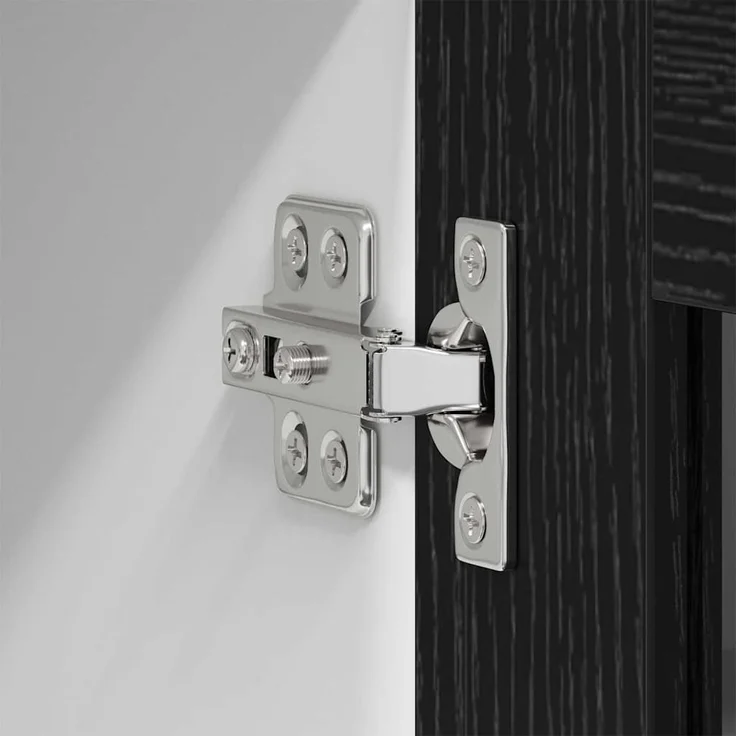 vidaXL Hängeschrank mit Tür 2 pcs Schwarz Eichen-Optik 60 x 31 x 40 cm 884213 – Bild 9