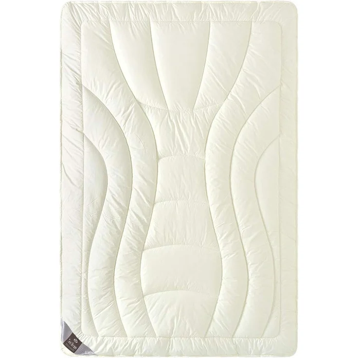 SEI Design Naturfaserbettdecke Schurwolldecke - Winterdecke 200x220 extra warm, Füllung: 100% Schurwolle, Bezug 100% Baumwolle – Bild 1