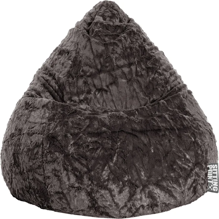 Sitting Point Sitzsack Fluffy L ca. 120 Liter anthrazit