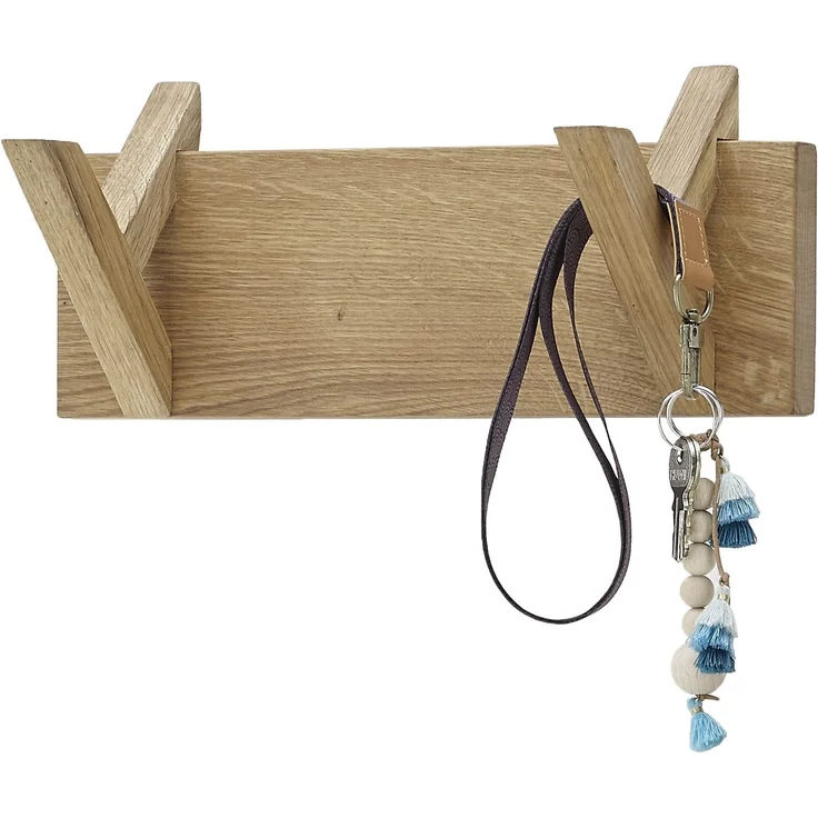 Garderoben-Set >BANTRY< (4-tlg.) in Eiche, Massivholz - 110x170x36cm (BxHxT) – Bild 5