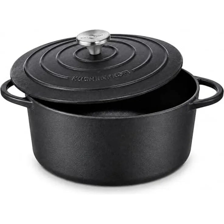 Küchenprofi Provence Guss Bratentopf rund 26 cm schwarz