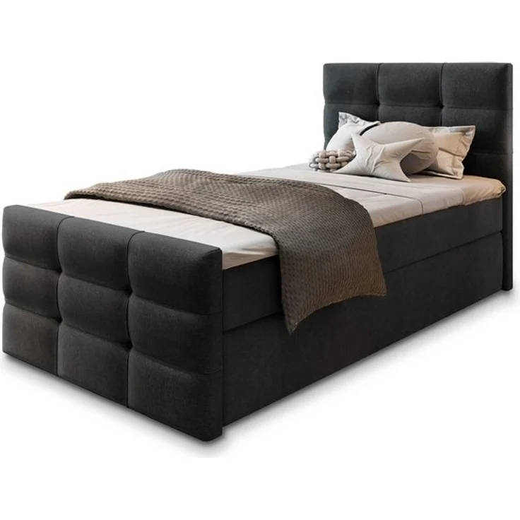 Masseno Boxbett AMON 80x200 cm mit Bonell Matratze und Topper – Bild 4