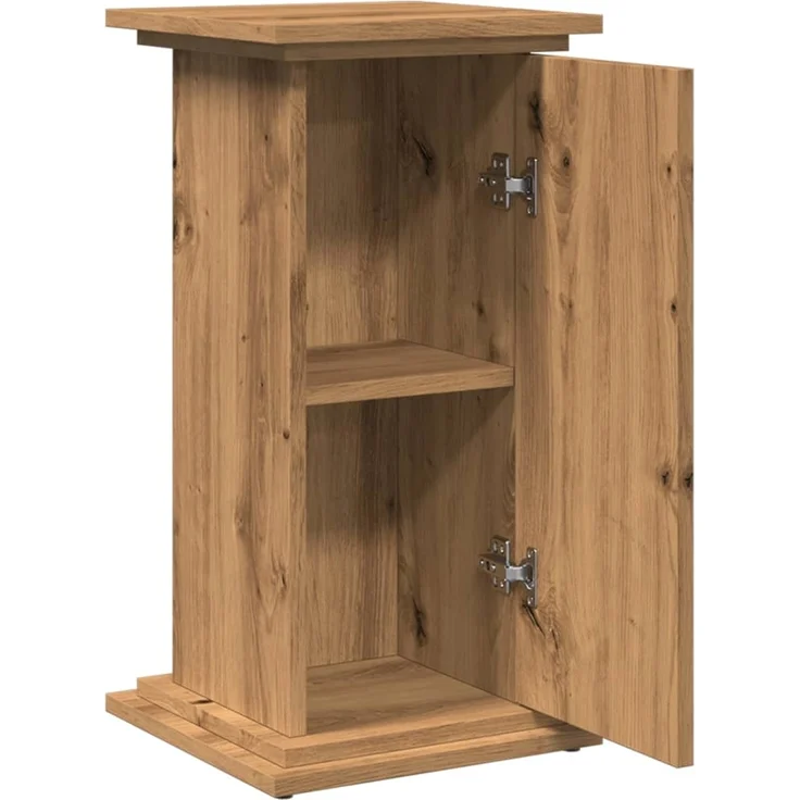 vidaXL Postament mit Stauraum, Holzwerkstoff, Eiche handwerklich, 31 x 30 x 60 cm – Bild 5