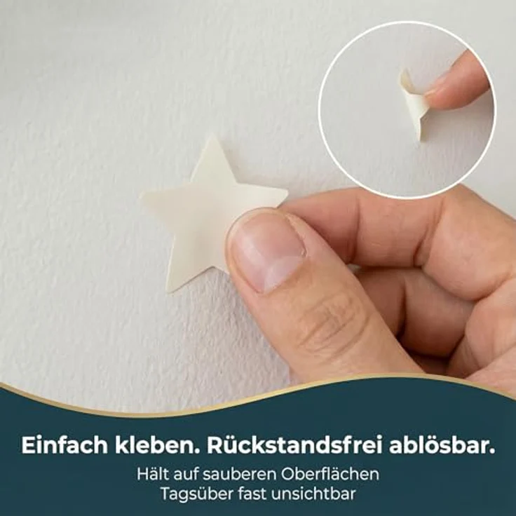 Homery Sternenhimmel 400 Leuchtsterne selbstklebend mit starker Leuchtkraft, fluoreszierende Leuchtsterne Wandtattoo & Wanddeko Aufkleber für Baby, Kinder oder Schlafzimmer (Leuchtsterne) – Bild 6