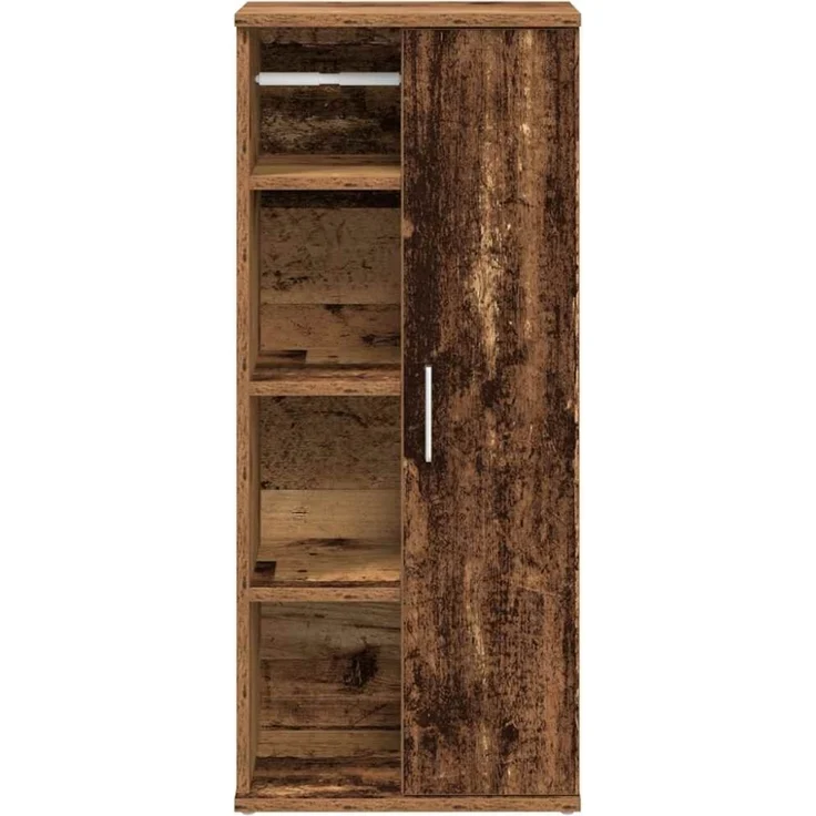 Badezimmerschrank mit Rollenhalter Altholz-Optik 39 x 22 x 90 cm – Bild 11