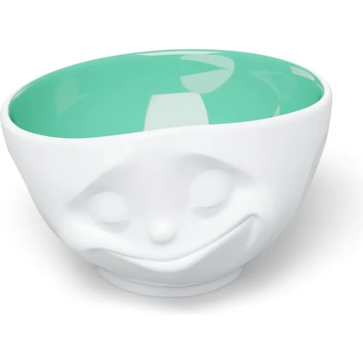FiftyEight Products Schale glücklich weiß innen Jade