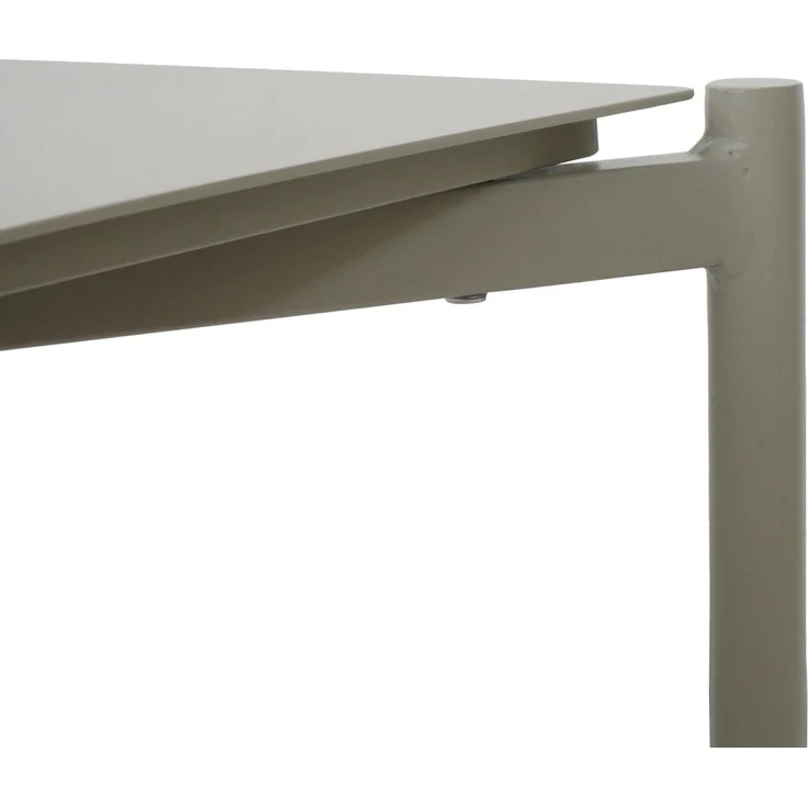 Aluminium-Gartentisch HWC-O11, Outdoor Loungetisch Kaffetisch Tisch Balkontisch, 105x65cm ~ hellgrün – Bild 6