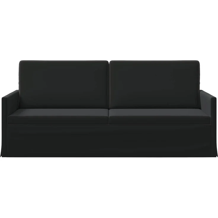 vidaXL 3-Sitzer Sofa Schwarz 190 x 81 x 82 cm Samt (V) 42041126 – Bild 2