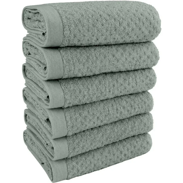 OTTO home Handtücher Corrin, 6 Premium Handtücher, 500 gr/m², 50x100cm, Frottier (6-St), 100% Baumwolle, mit Struktur, weich, uni, 5 Jahre Garantie