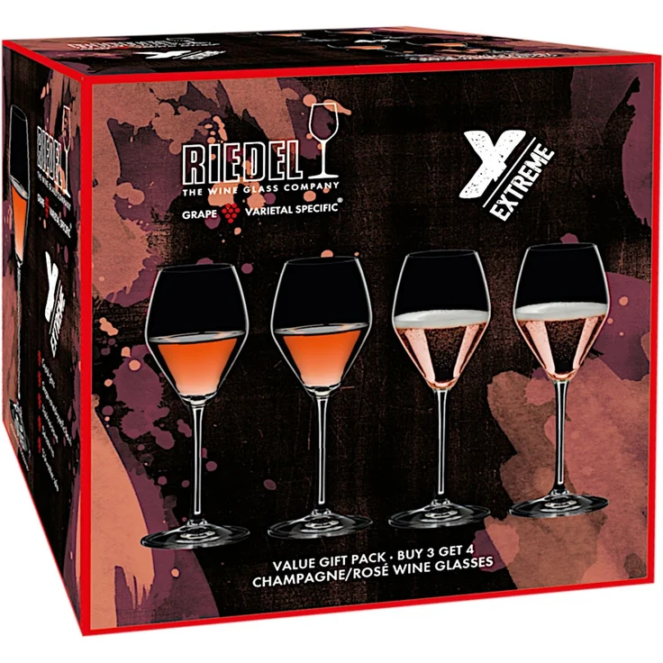 RIEDEL 4411/55 EXTREME Rosé / Champagnerglas VORTEILSSET - KAUF 4 ZAHL 3 – Bild 7