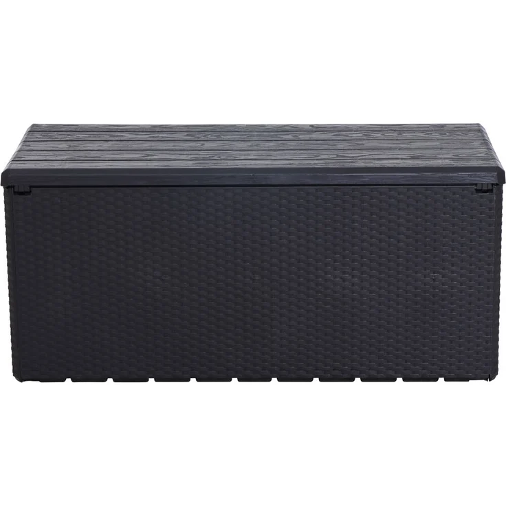 Kissenbox >Portofino< in anthrazit, Kunststoff - 123,7x56,2x54,5cm (BxHxT) – Bild 4