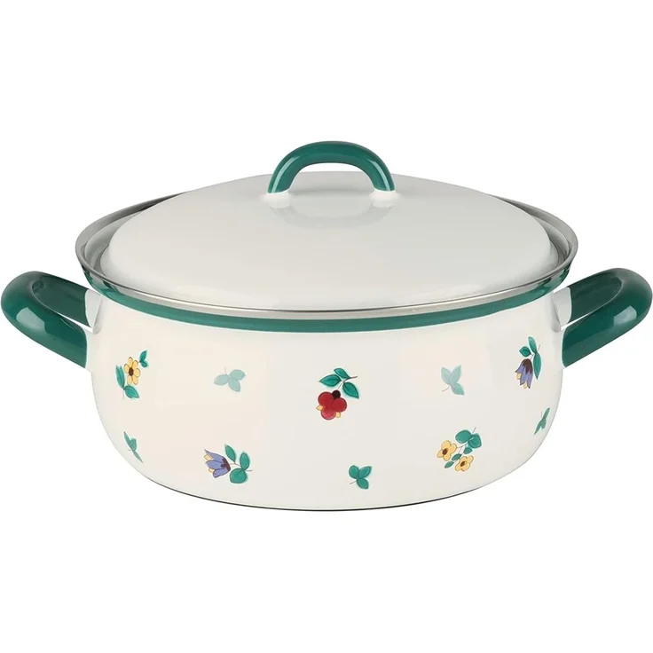Riess Riess niedriger Topf 1,5l 18cm Gmundner Streublumen R0170049