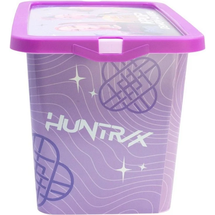 K-Pop Demon Hunters Aufbewahrungsbox HUNTRIX Violet 7 L Ordnungsbox Klickbox für Spielzeug und Zubehör – Bild 3