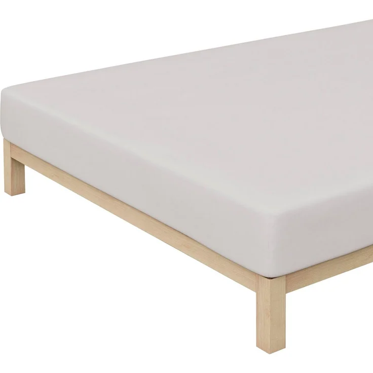 Schlafgut Spannbettlaken Premium, Gummizug: rundum, (1 Stück), Mako-Zwirn-Jersey, Grey Light, M 120x200 cm - 130x220 cm – Bild 3