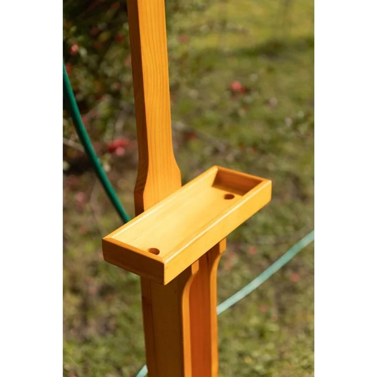 Gartendusche aus geöltem Kiefernholz mit verzinktem Eisen 75x75x221cm Dusche Garten – Bild 4