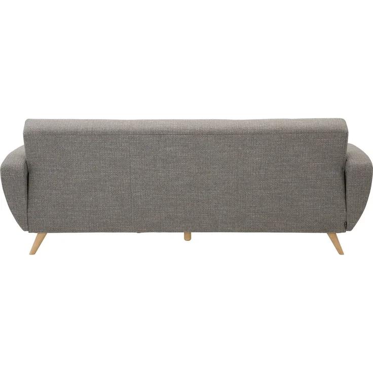 Sofa 3-Sitzer mit Bettfunktion Kazdoia Flachgewebe grau – Bild 6