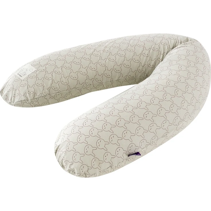 BEZUG Stillkissen elastisch Kuschelhase grün 180 cm – Bild 1