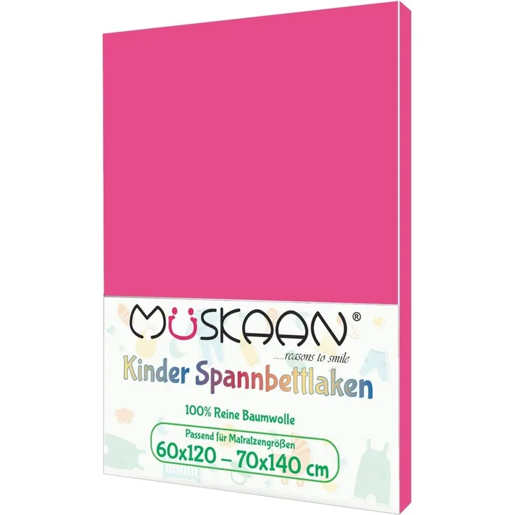 TRENDBUY24 Spannbettlaken Kinder Spannbettlaken 60x120 - 70x140 cm, Baumwolle, Gummizug: ja, (1 Stück), JERSEY