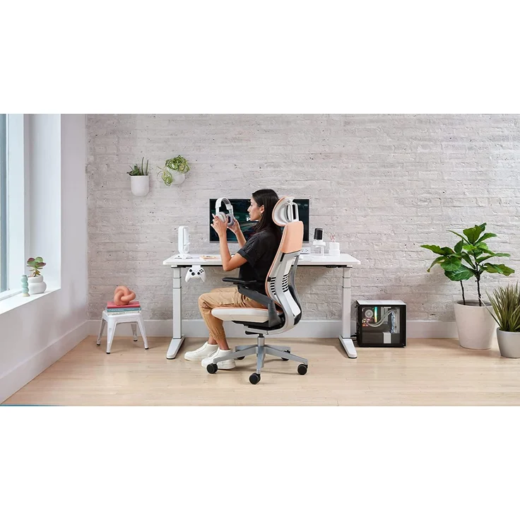Steelcase Gesture Bürostühle, Stainless Steel, Rot, One Size – Bild 2