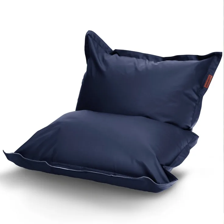 Green Bean® XXL Riesen-Sitzsack aus Kunstleder mit EPS Perlen Füllung - 140 x 180 cm 380 Liter - Bean Bag - - Dunkelblau