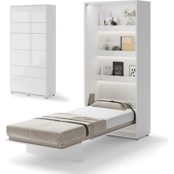 Compleo Schrankbett Vertical Wandklappbett Lenart Bed Concept, Ideal für kleine Räume – Bild 5