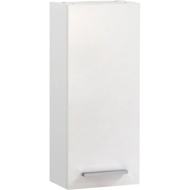 Saphir Hängeschrank Quickset 335 Wand-Badschrank 30 cm breit mit 1 Tür und 2 Einlegeböden Badezimmer-Hängeschrank inkl. Türdämpfer, Griffe in Chrom Glanz
