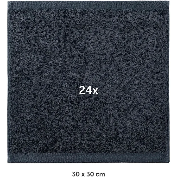 Blumtal Gästehandtücher 30x30cm - weich und saugstark, Frottee (24-St), 12er und 24er Set, 100% Baumwolle