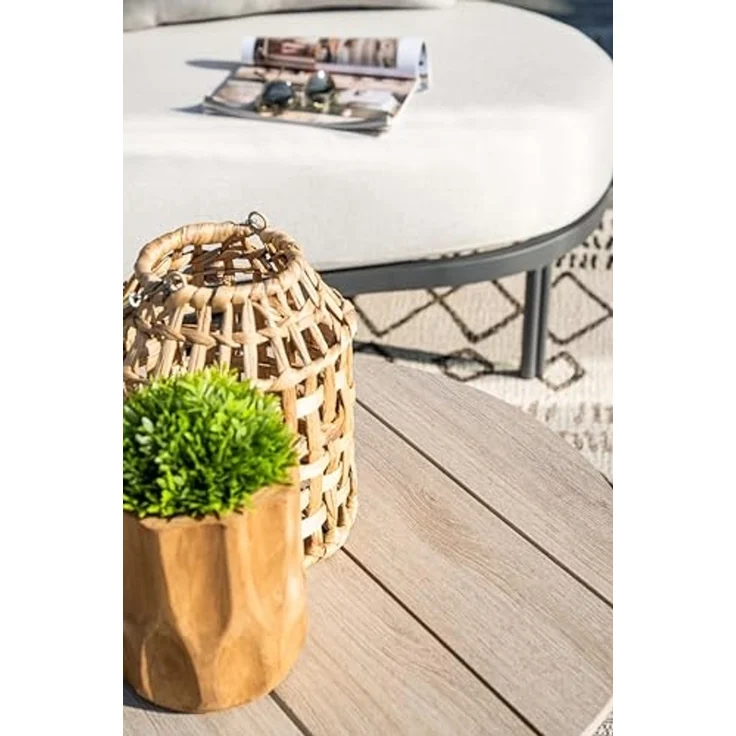 Garden Impressions Gartentisch Gartentisch Loungetisch Beistelltisch Margriet rund 70 cm Nonwood (Tisch, 1-St, 1 Tisch), pflegeleicht / wetterfest / stabil – Bild 2