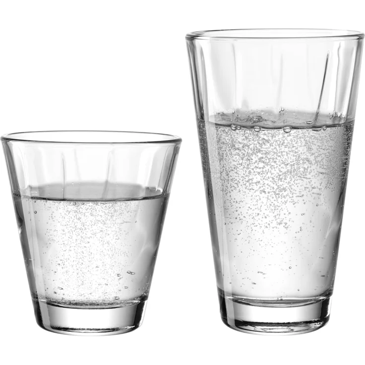 LEONARDO Gläser-Set Trinkglas-Set TWIST, 12-teilig, Glas, Becher-Set, spülmaschinengeeignet – Bild 2