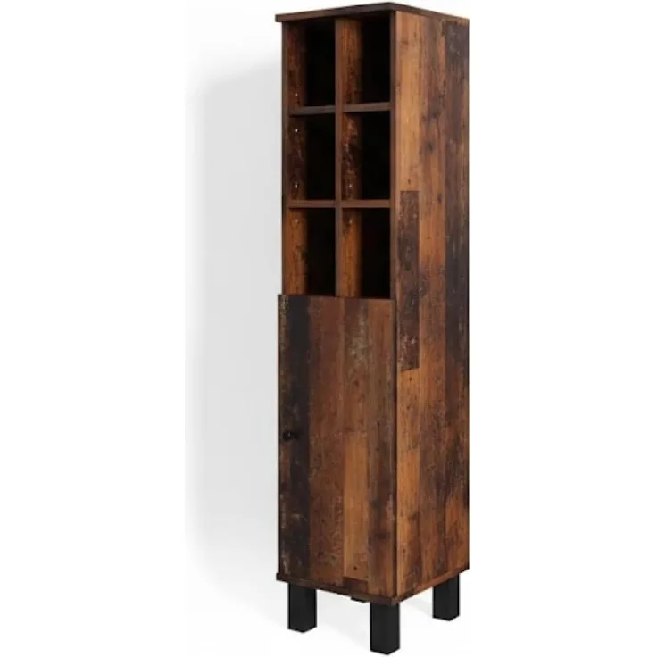 Midischrank Fynn Eiche rustikal 30 x 130.6 cm große Tür Vicco