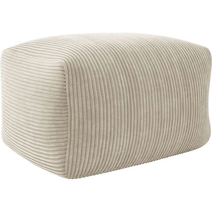 Mirjan24 'Ewkad Cord' Sitzsack für Indoor, Beige, 60 x 70 x 40 cm, Textil