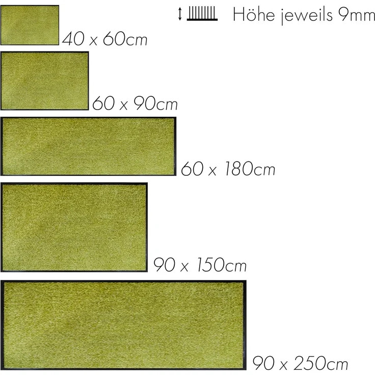 ASTRA Fußmatte Proper Tex 618, rechteckig, Höhe: 9 mm, Schmutzfangmatte, auch als Läufer, waschbar, In -und Outdoor geeignet – Bild 3