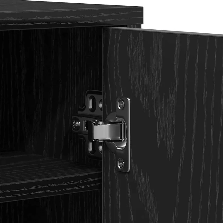 vidaXL Schuhschrank Schwarz Eichen-Optik 32x35x70 cm Holzwerkstoff 862075 – Bild 9