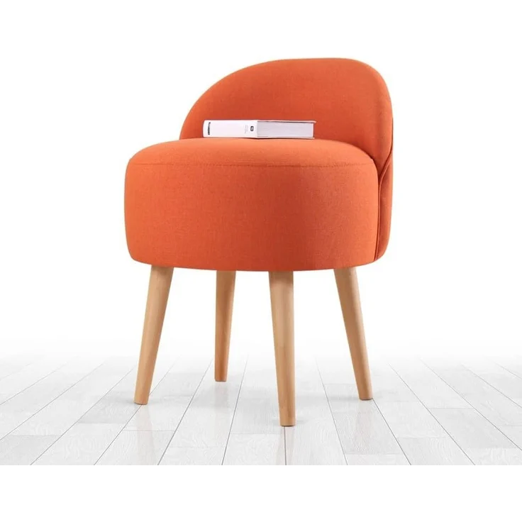 Hanah Home 'Corvile - Orange' Pouffe, Orange, 46 x 64 x 46 cm – Bild 1