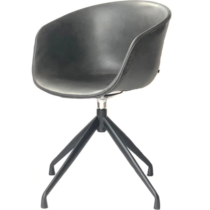 4x KAWOLA Stuhl DANI Esszimmerstuhl mit Drehfunktion Kunstleder grau 81 x 54 x 60 cm – Bild 3