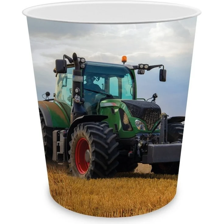 itenga Papierkorb itenga Papierkorb für Kinder - Motiv Traktor - ca. 11 Liter – Bild 1