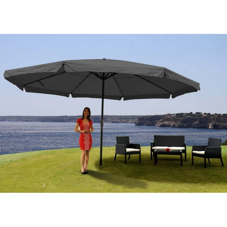 MCW Sonnenschirm Carpi Pro, LxB: 500x500 cm, witterungsfest, regenbeständig, windstabil, robust, Inkl. Bodenkreuz – Bild 2