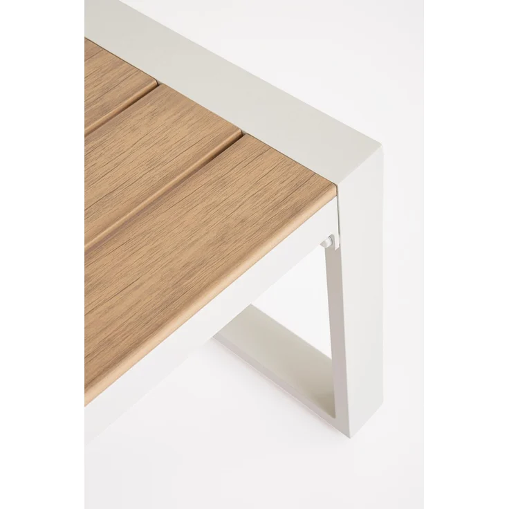 Garten-Set Orendra Aluminium, modern gepolstert, Weiß Beige, für 4 Personen, inkl. Kissen – Bild 2