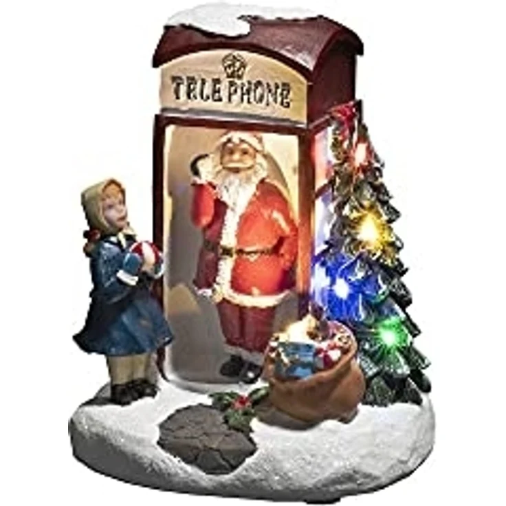 Konstsmide LED Szenerie Weihnachtsmann 12,5 cm x 11,5 cm x 16,5 cm – Bild 2