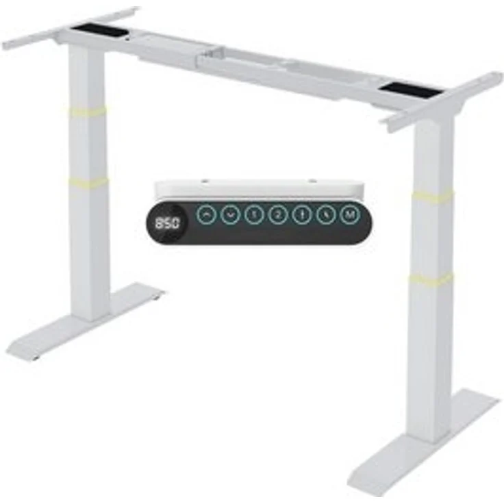 FLEXISPOT Schreibtisch Elektrisch höhenverstellbares Tischgestell E6 (2 Motore, 3-Fach-Teleskop, 3 Säulen, 4 Speicherplätze), Kollisionschutz Funktion, USB Ladeanschluss, MAX Load: 160KG – Bild 6